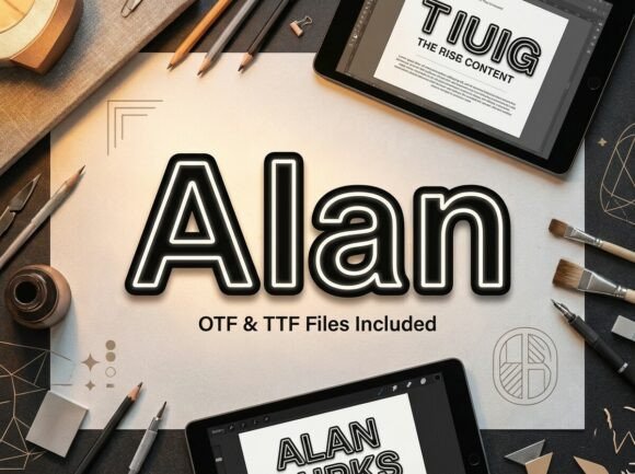 Alan: A Display Font That Elevates Real Small Business Branding