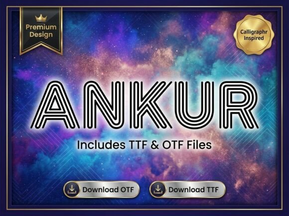 Ankur: A Cinematic Display Typeface for Standout Branding