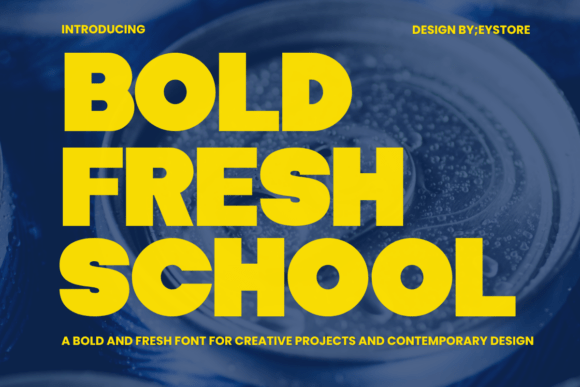 Bold Fresh School: A Display Font That Lifts Your Web Headlines