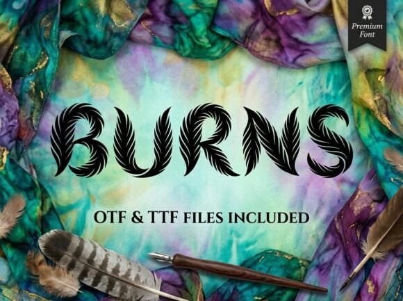 Burns: A Display Typeface for Editorial Soul