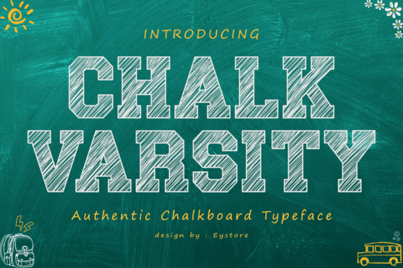 Chalk Varsity: A Bold, Authentic Display Font for Crafters & Sellers