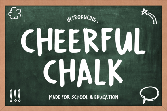 Cheerful Chalk: A Display Font That Feels Like a Hand-Drawn Campaign Secret