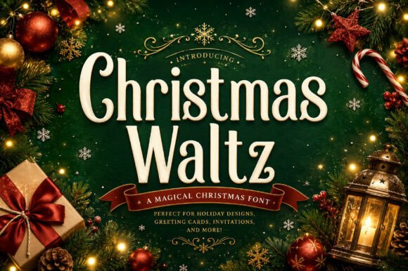 Christmas Waltz: A Display Font That Dances With Holiday Warmth