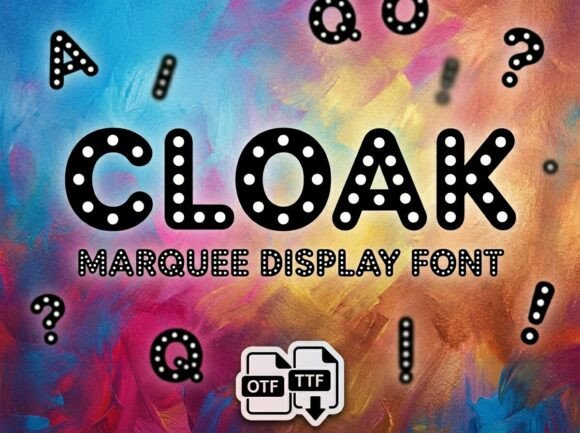 Cloak: A Bold Display Font for Digital Brand Moments