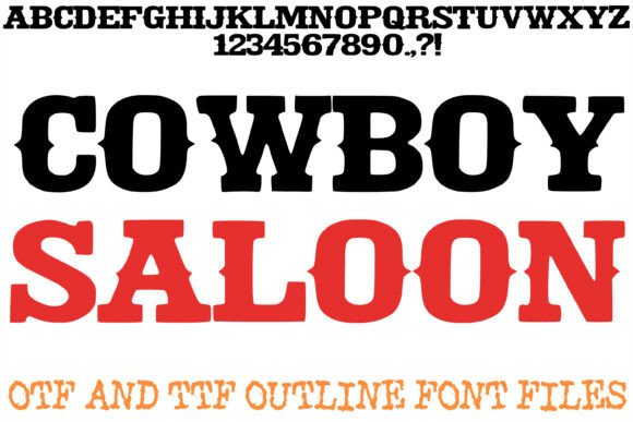 Cowboy Saloon Font: Bold Branding for Small Businesses