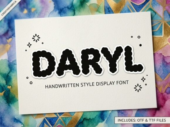Daryl: A Handcrafted Display Font That Cuts Through the Feed