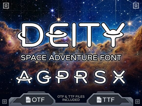 Deity: A Space Adventure Font That Makes Headlines Pop