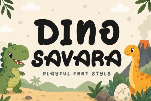 Dino Savara: A Playful Display Font for Editorial Charm
