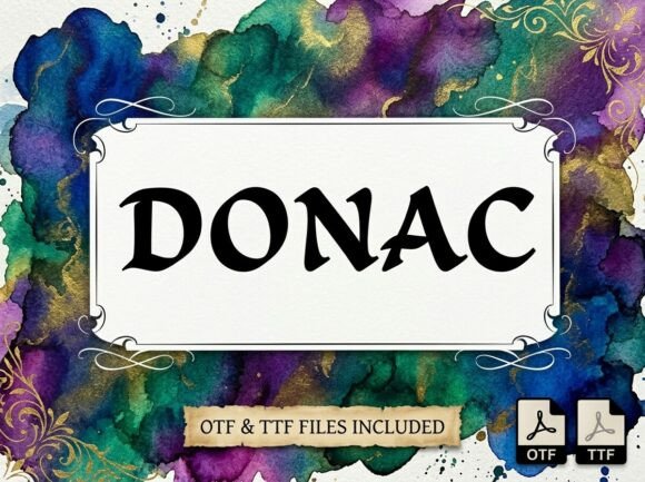 Donac: A Timeless Display Font for Handmade Creators