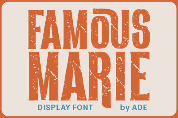 Famous Marie: A Vintage Slab Serif That Elevates Real Small Business Branding