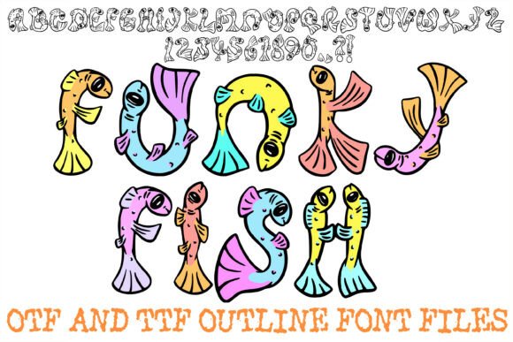 Funky Fish: A Playful Display Typeface for Joyful Headlines