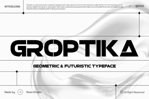Groptika: A Bold Display Font That Anchors Brand Identity