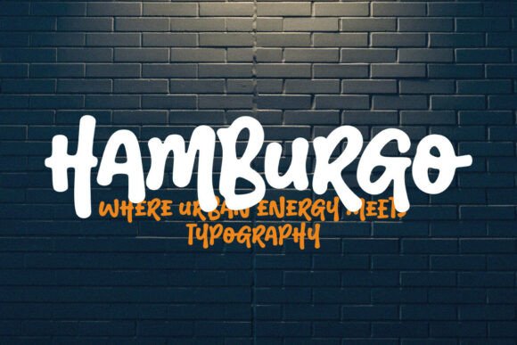 Hamburgo: A Bold Display Font for Handmade Labels & Creative Products