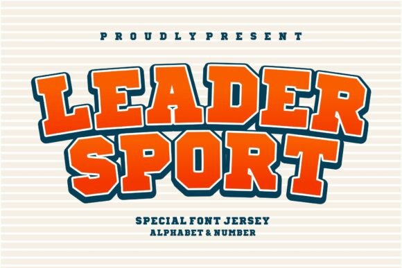 Leader Sport Font: Bold, Clear & Craft-Ready