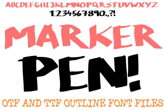 Marker Pen Font: A Bold Display Typeface for Digital Impact