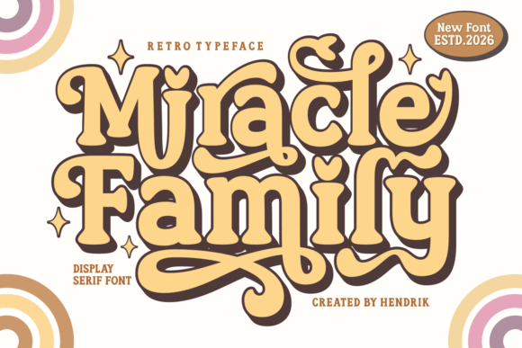 Miracle Family: A Retro Display Font That Feels Like Home