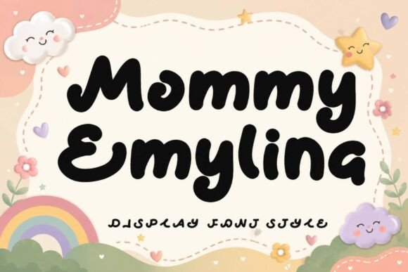 Mommy Emylina: A Warm, Playful Display Font for Small Business Branding