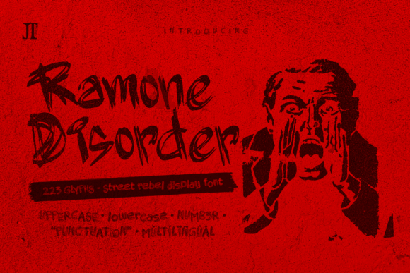 Ramone Disorder: A Gritty, Handwritten Display Font for Bold Branding