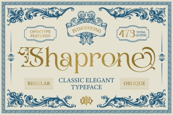 Shaprone: A Display Font That Earns Its Space