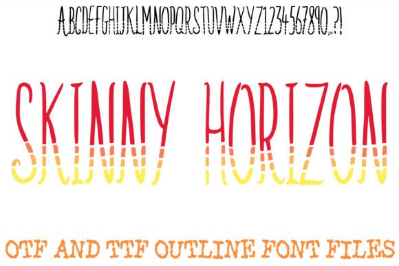 Skinny Horizon Font: A Display Typeface for Standout Campaign Headlines