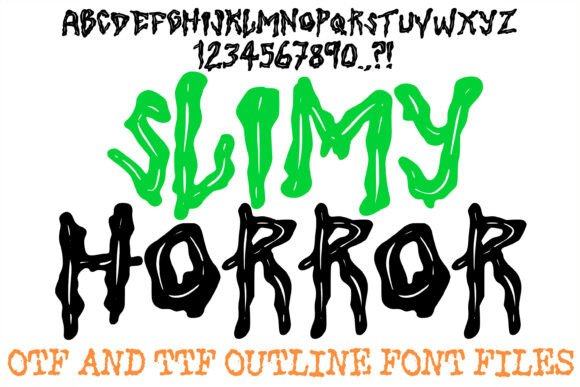Slimy Horror Font: A Display Typeface for High-Impact Campaigns