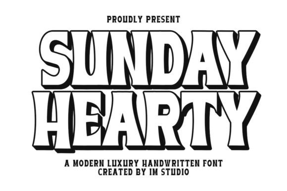 Sunday Hearty: A Playful Display Font That Builds Brand Warmth