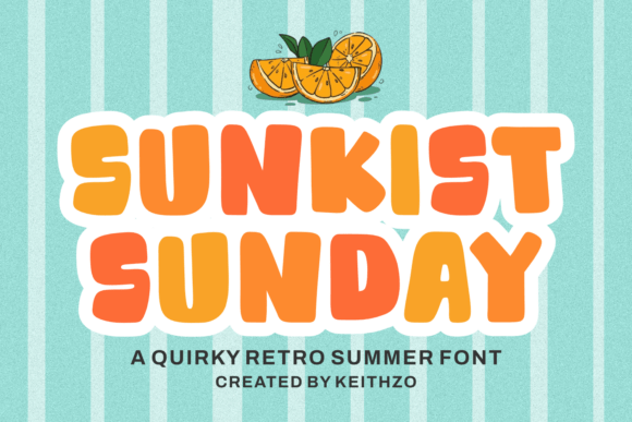 Sunkist Summer: A Vibrant Display Font for Digital Brands