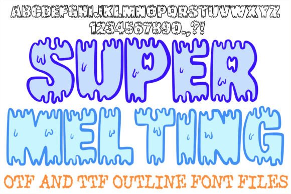 Super Melting Font: A Bold, Fluid Display Typeface for Makers