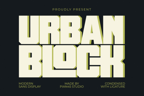 Urban Block: A Bold Display Font That Commands Attention